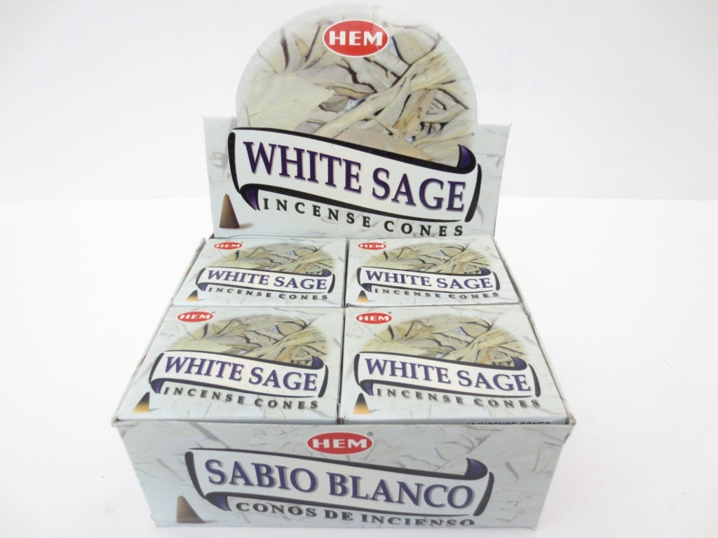 HEM White Sage (Weißer Salbei) - Räucherkegel ca. 16 g