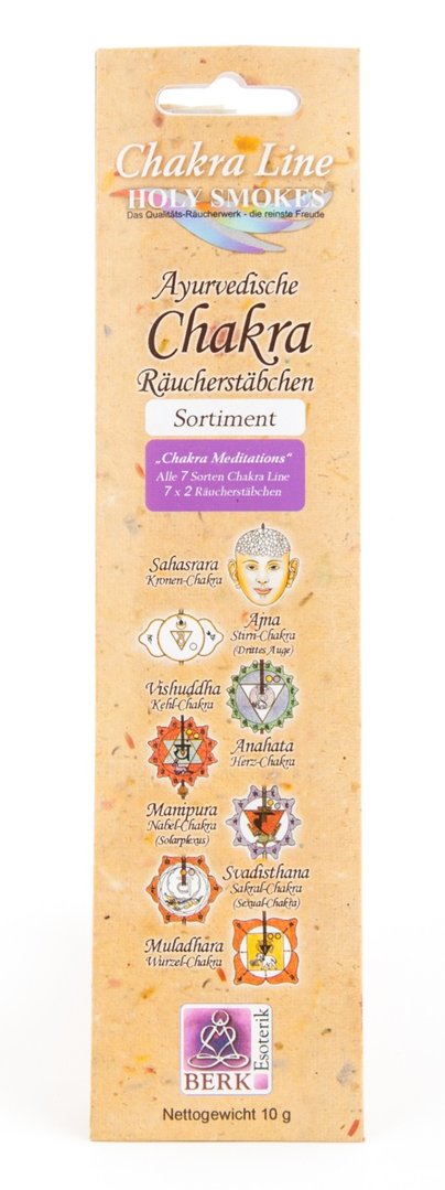 Chakra Meditations - Chakra Line Sortiment - Räucherstäbchen