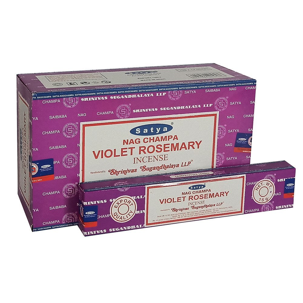 Satya Violet Rosemary (Veilchen Rosmarin) - Räucherstäbchen 15 g