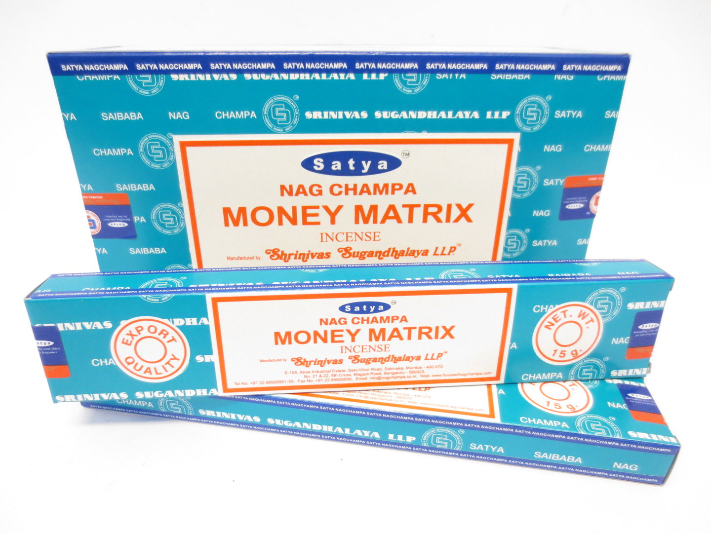 Satya Nag Champa Money Matrix - Räucherstäbchen 15 g