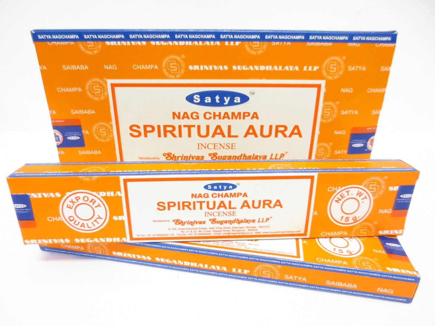 Satya Nag Champa Spiritual Aura - Räucherstäbchen 15 g