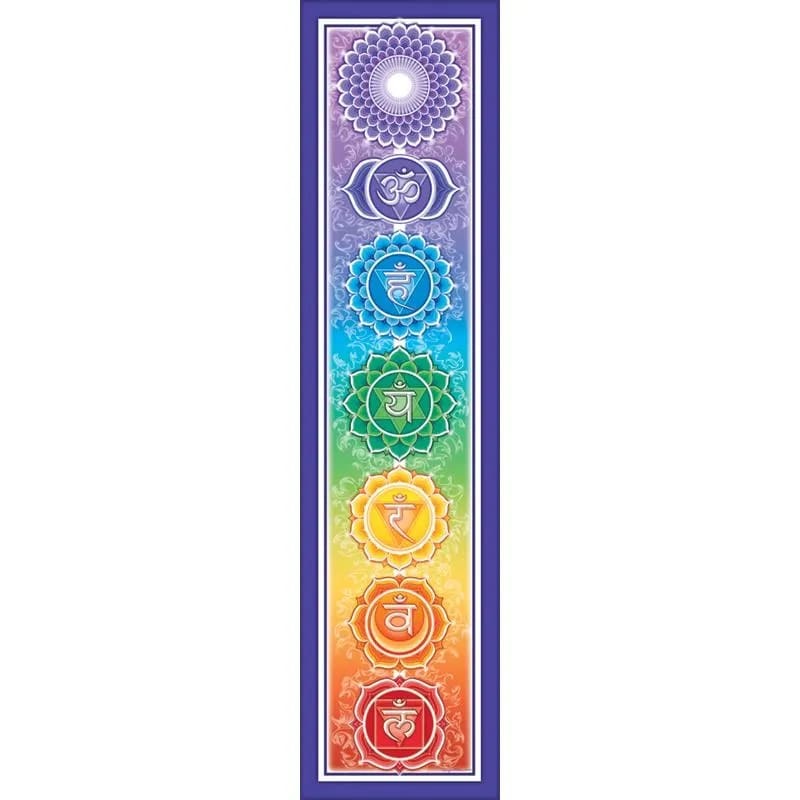 Autoaufkleber - Rainbow Chakra  ca. 28 x 7 cm