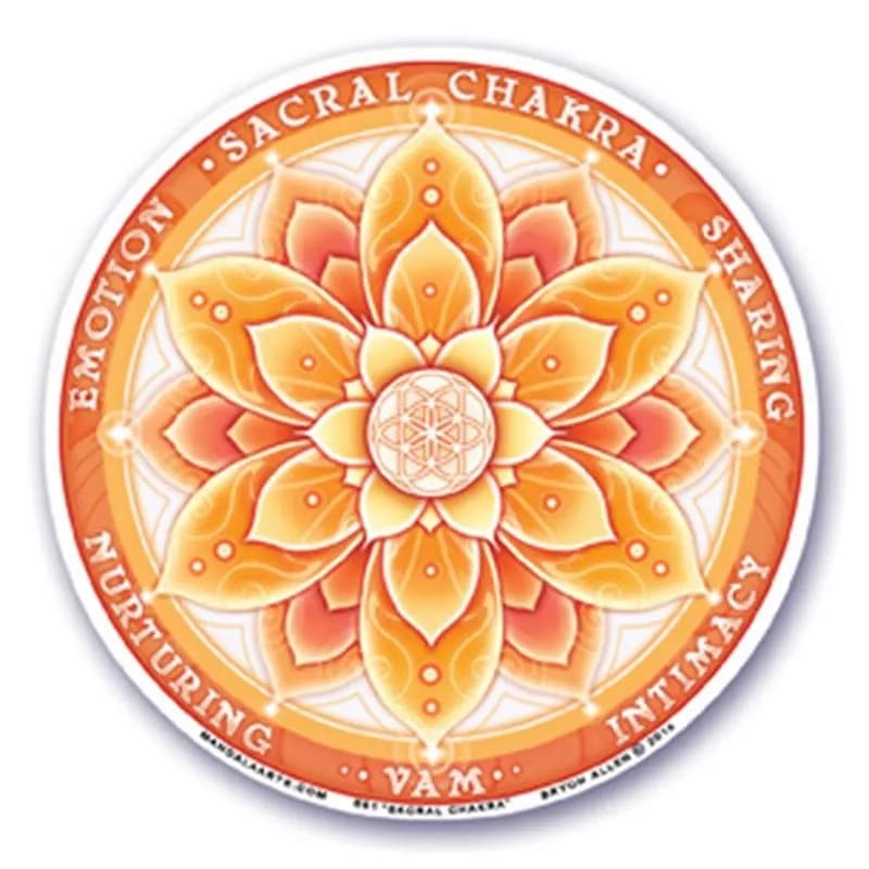 Fensterklebebild 2. Chakra ca. 10,5 cm