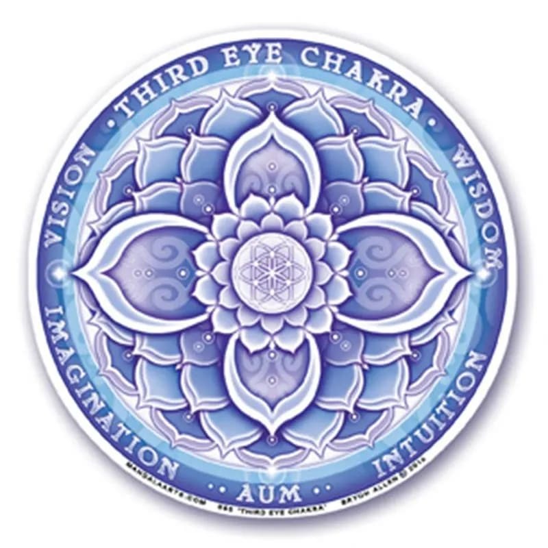 Fensterklebebild 6. Chakra  ca. 10,5 cm