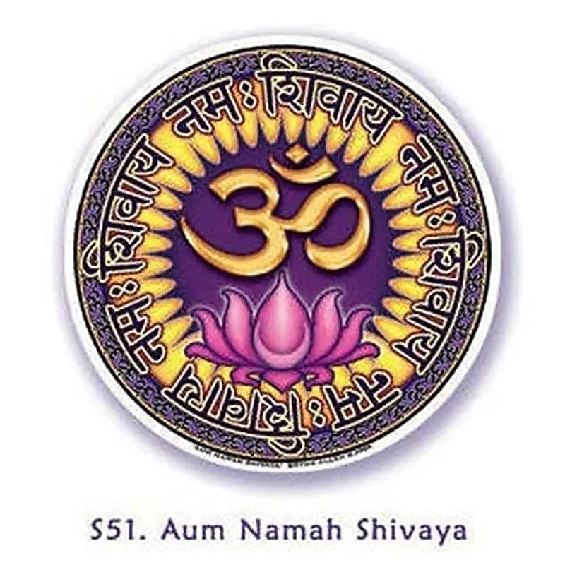 Fensterbilder Aum (Om) Namah Shivaya 10,5 cm