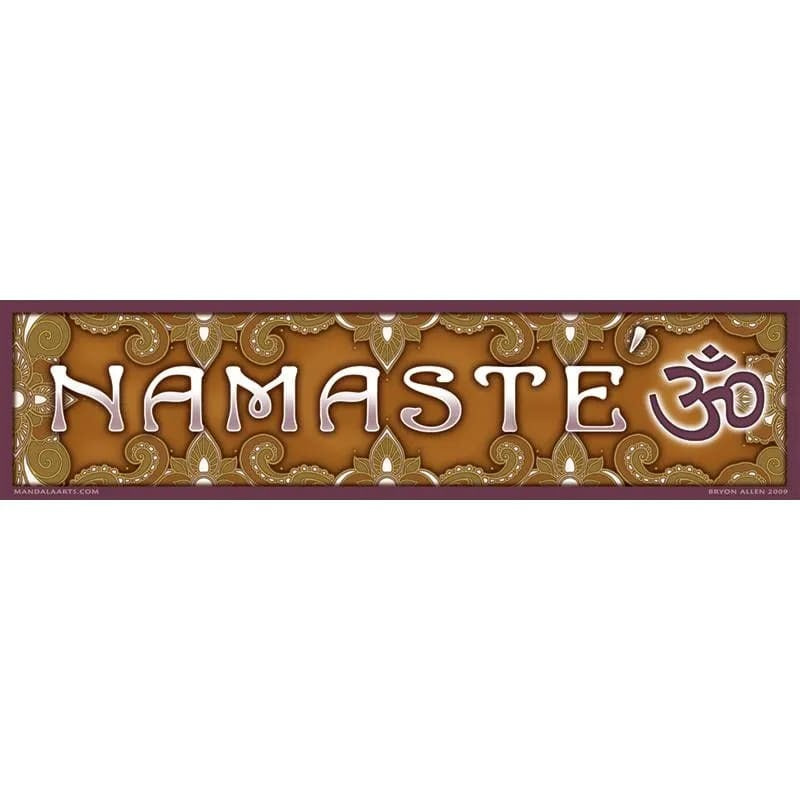 Autoaufkleber Namaste ca. 28 x 7 cm