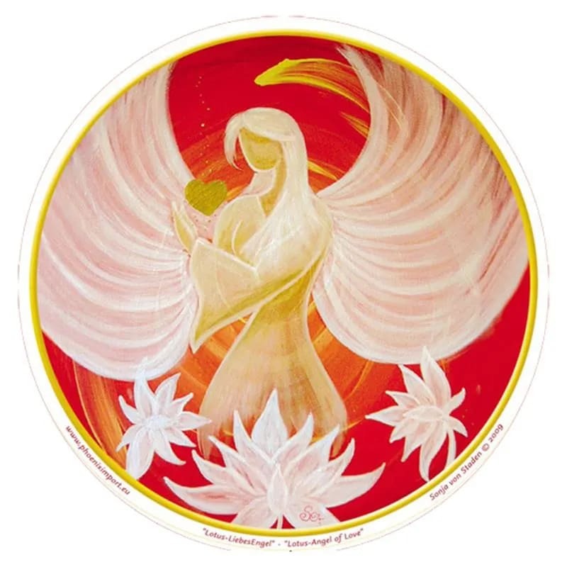 Fensterbilder Lotus Liebes Engel  ca. 11,7 cm