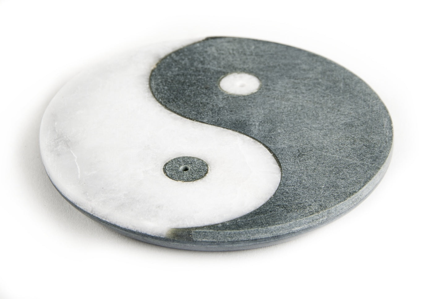 Yin-Yang - Räucherstäbchenhalter aus Marmor 10 cm