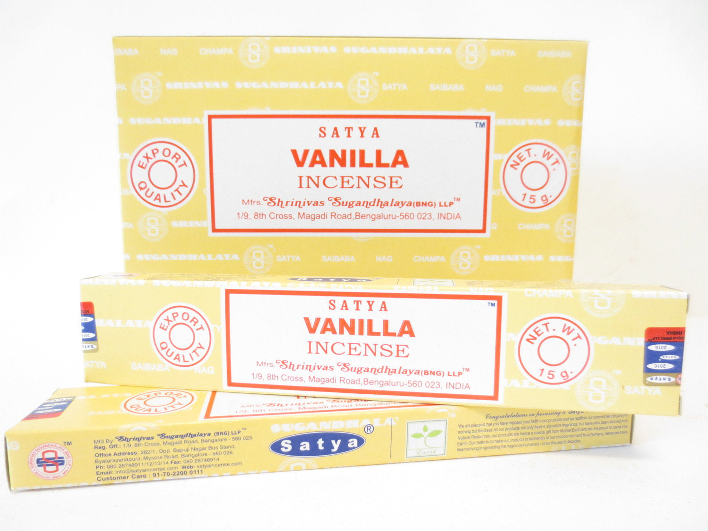 Satya Vanilla (Vanille) - Räucherstäbchen 15 g