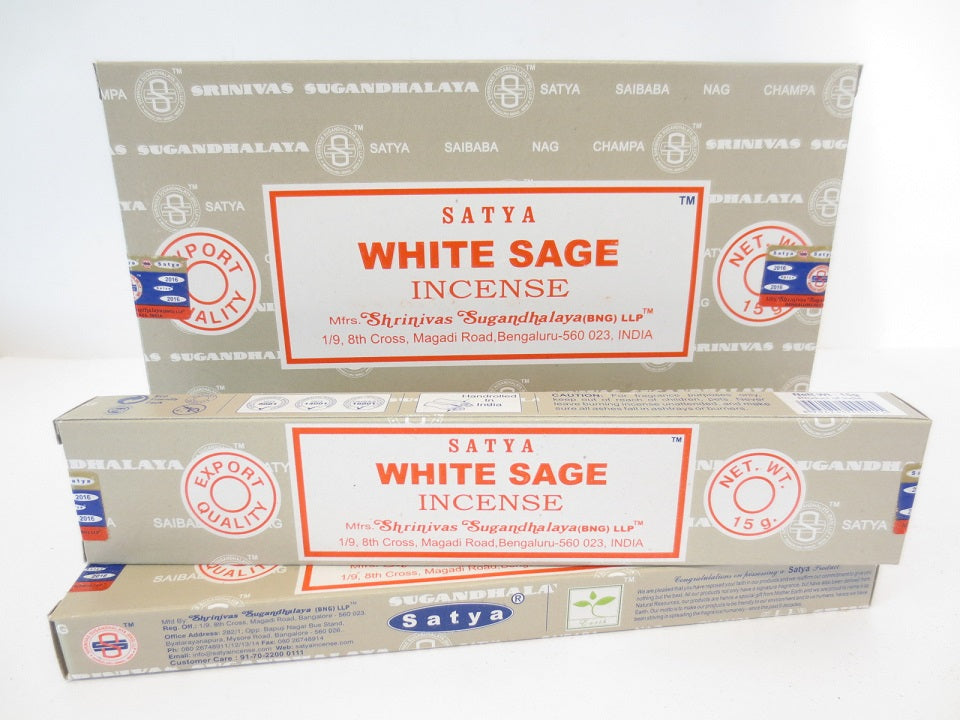 Satya White Sage (Weißer Salbei) - Räucherstäbchen 15 g