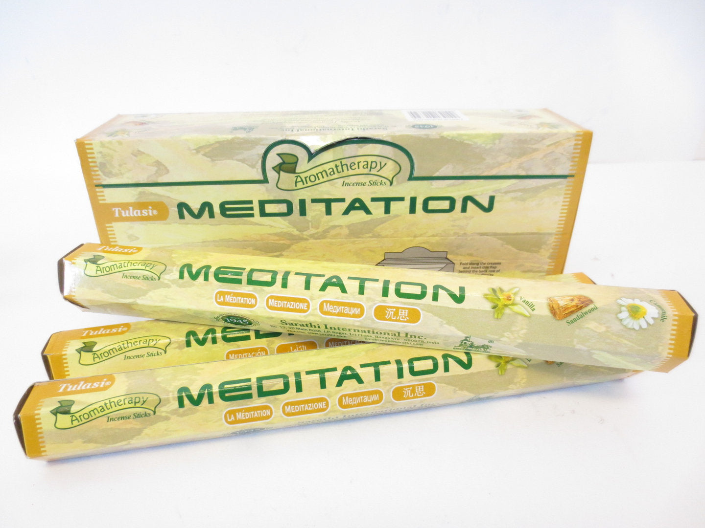 Tulasi Aromatherapy Meditation (Aromatherapie Meditation) - Räucherstäbchen ca. 25 g