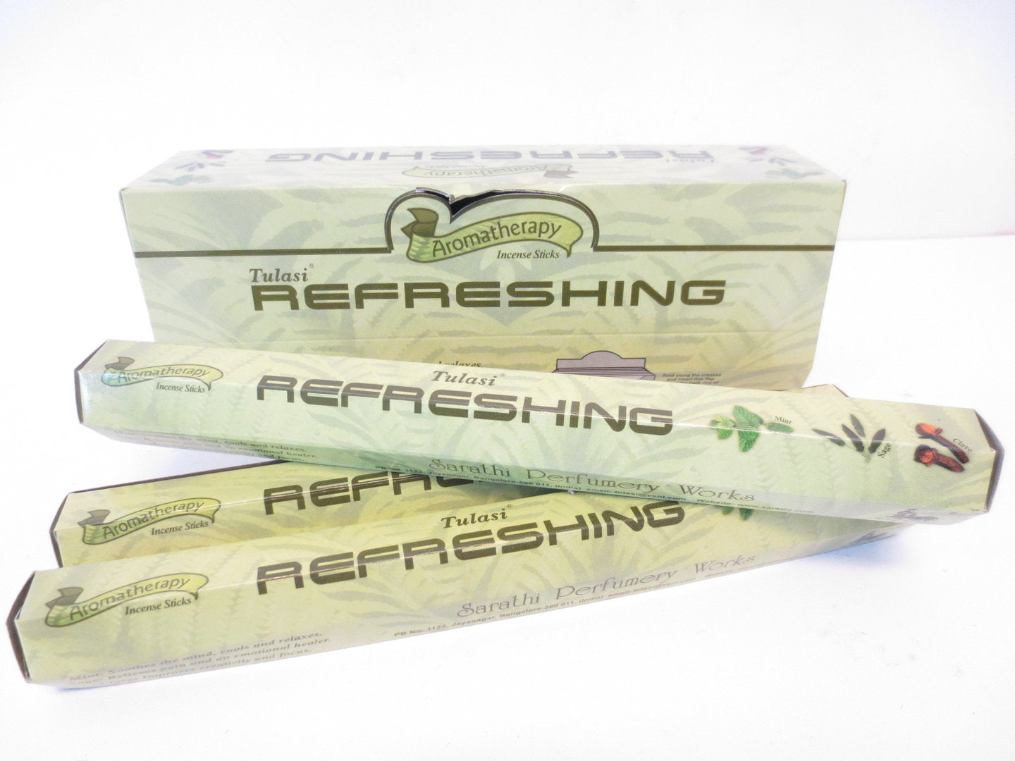 Tulasi Aromatherapy Refreshing (Aromatherapie Erfrischung) - Räucherstäbchen ca. 25 g