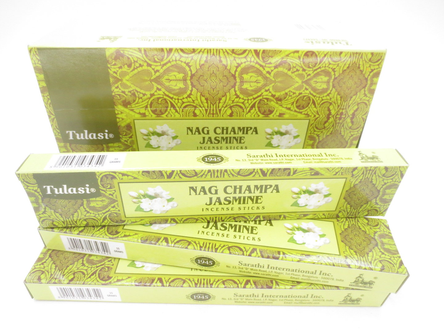 Tulasi Nag Champa Jasmine - Räucherstäbchen 15 g