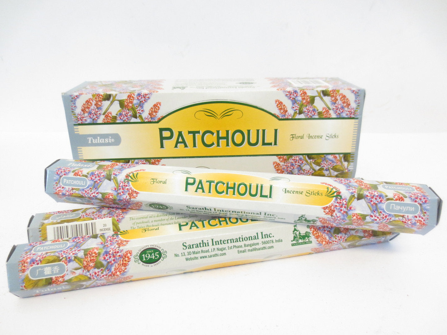 Tulasi Patchouli - Räucherstäbchen ca. 25 g