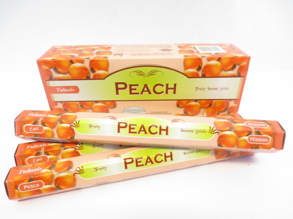 Tulasi Peach (Pfirsich) - Räucherstäbchen ca. 25 g