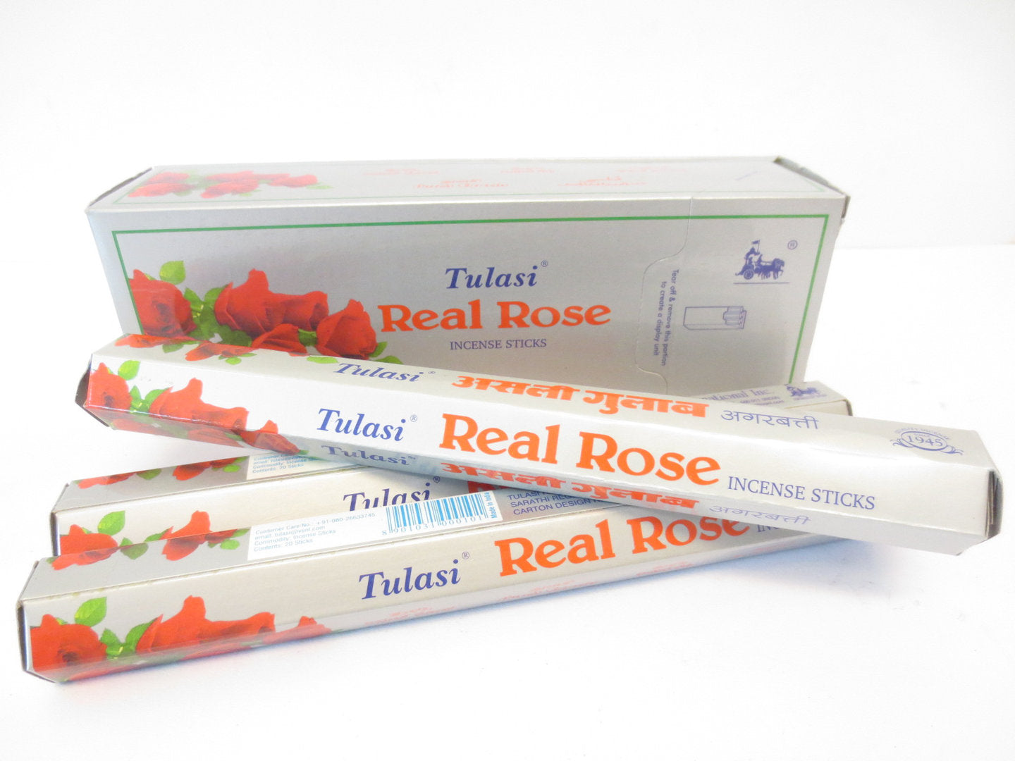 Tulasi Real Rose (Echte Rose) - Räucherstäbchen ca. 25 g