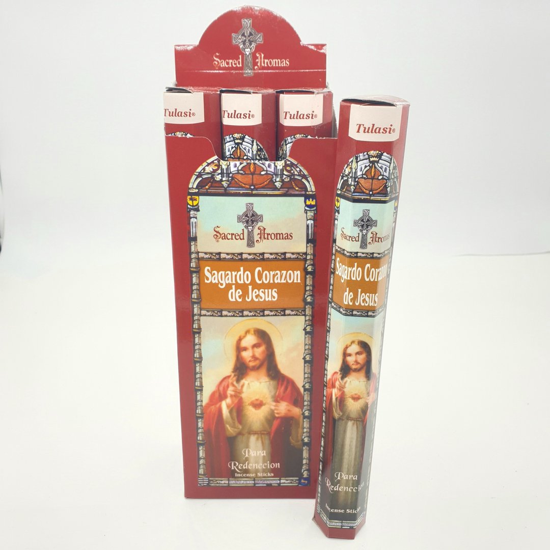 Tulasi Sacred Aromas - Sacred Heart of Jesus (Heilige Düfte - Heiliges Herz Jesu) - Räucherstäbchen ca. 25 g