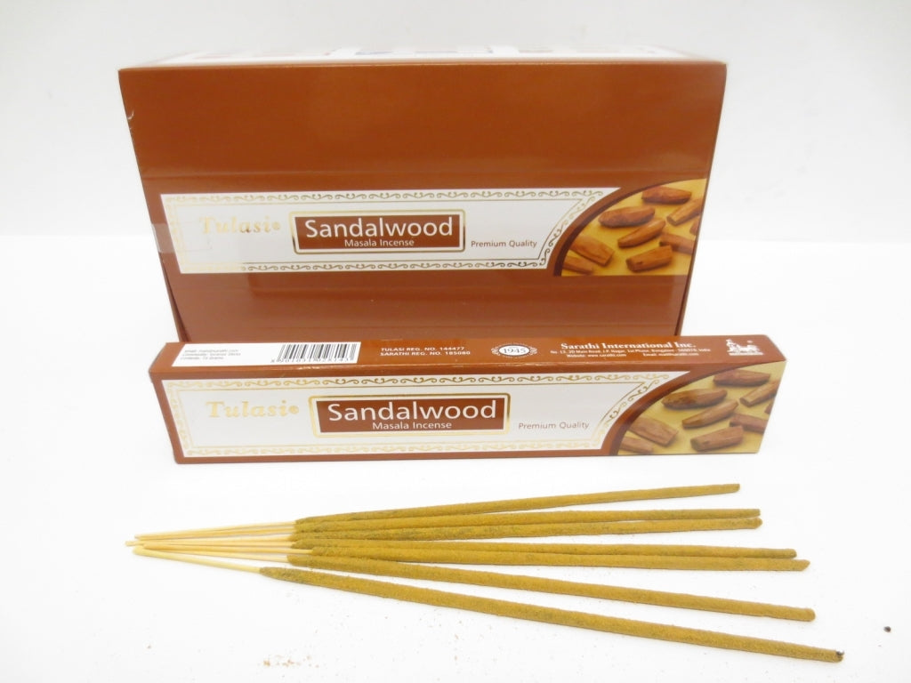 Tulasi Sandalwood (Sandelholz) Masala - Räucherstäbchen 15 g