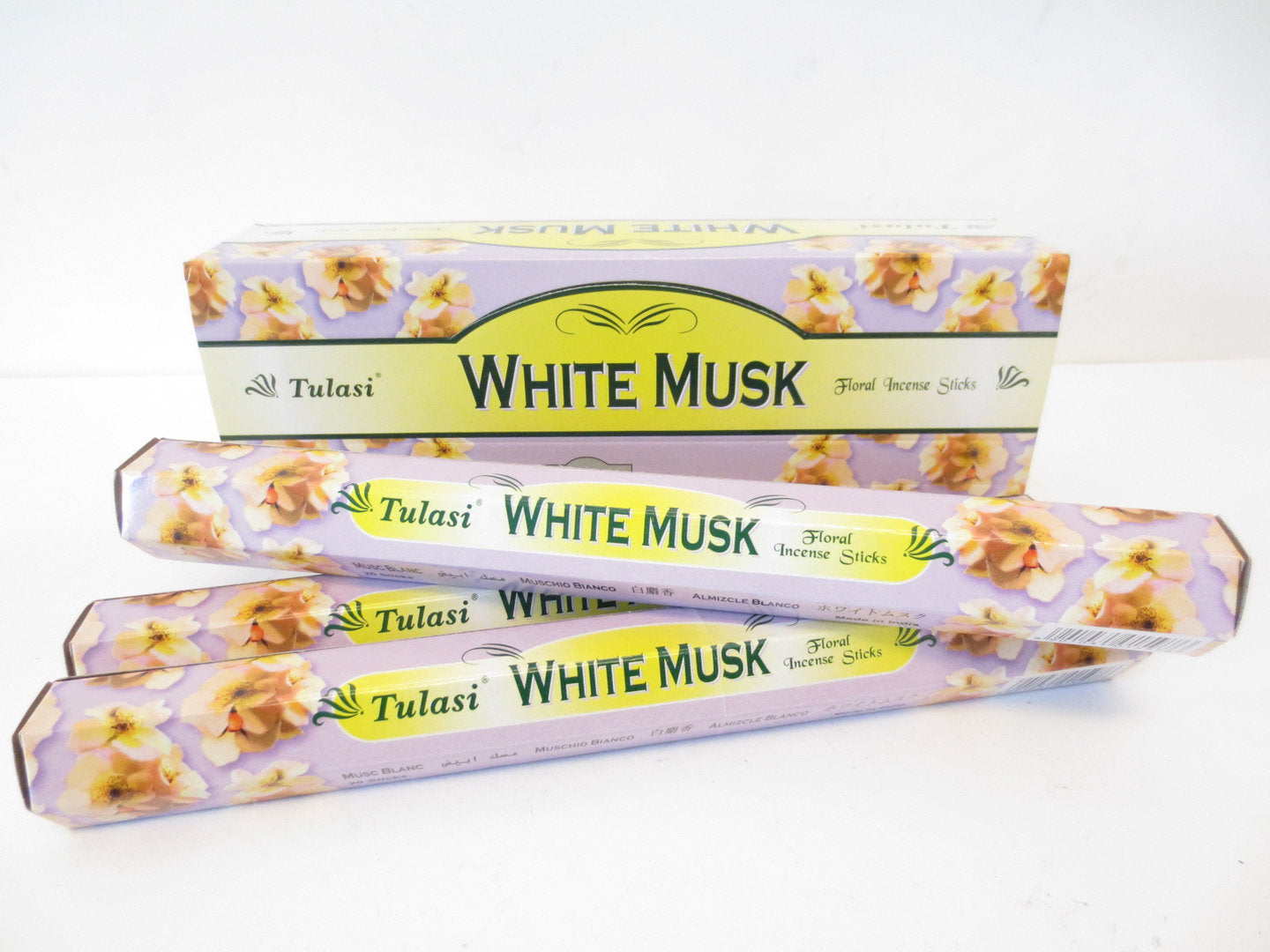 Tulasi White Musk (Weißer Moschus) - Räucherstäbchen ca. 25 g