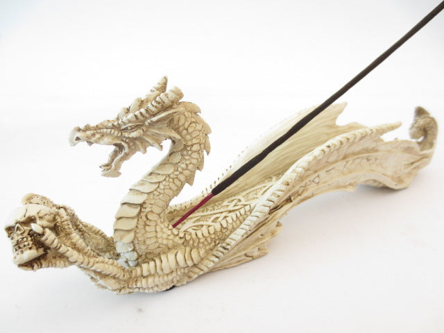Weißer Drache Räucherstäbchenhalter