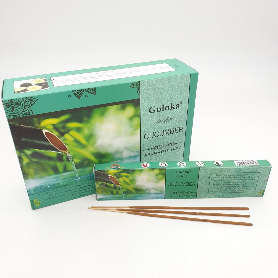 Goloka Aromatherapie Cucumber (Gurke) - Räucherstäbchen 15 g