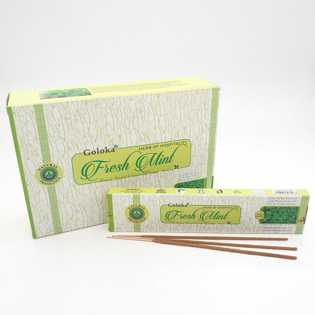 Goloka Fresh Mint - Räucherstäbchen 15 g