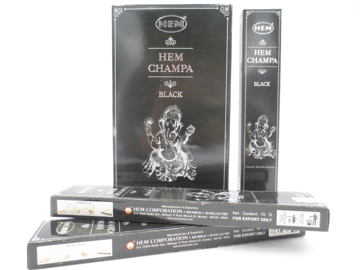 HEM Champa Black - Räucherstäbchen 15 g