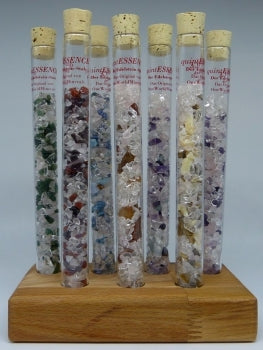 7. Chakra Sahasrara-Chakra, Kronenchakra, Scheitelchakra - quintESSENCE Edelsteinwasser-CHAKRA-Stab ca. 100 g
